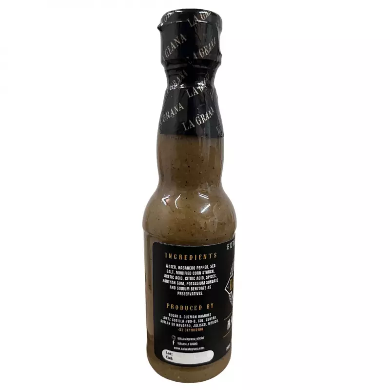 Habanero Roasted Extra Hot Sauce - 6.1 oz - No Artificial Flavors or Colors - Roasted or Charcoal