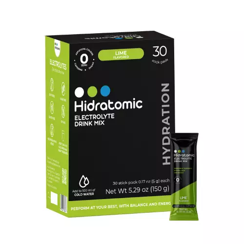 Hidratomic - Electrolyte Mix - Lemon Flavored - Zero Sugar/Zero Caffeine - No Artificial Colors.