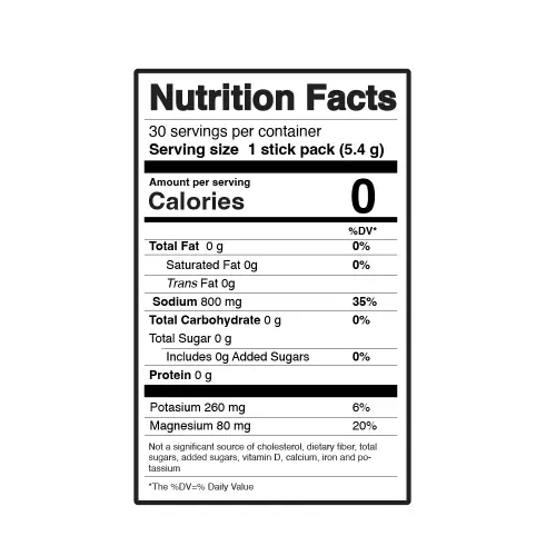 Hidratomic Electrolyte Mix - Spicy Lemon Flavored - Zero Sugar/Zero Caffeine - No Artificial Colors