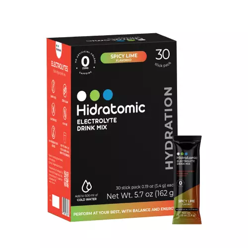 Hidratomic Electrolyte Mix - Spicy Lemon Flavored - Zero Sugar/Zero Caffeine - No Artificial Colors