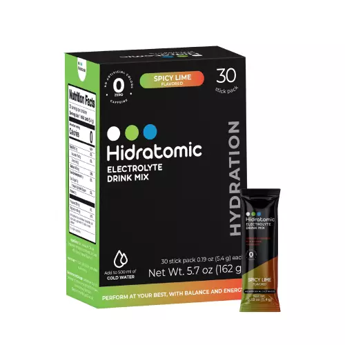Hidratomic Electrolyte Mix - Spicy Lemon Flavored - Zero Sugar/Zero Caffeine - No Artificial Colors