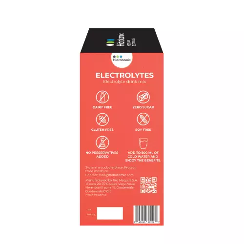 Hidratomic Electrolyte Mix - Spicy Lemon Flavored - Zero Sugar/Zero Caffeine - No Artificial Colors