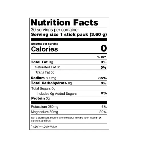 Hidratomic Electrolyte Mix - Watermelon Flavored - Zero Sugar/Zero Caffeine - No Artificial Colors.