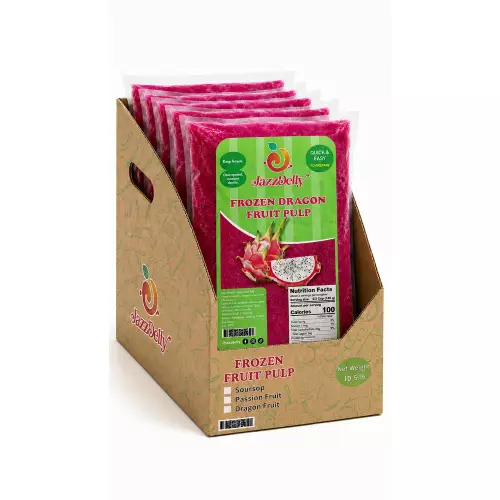 JazzDelly - Dragon Fruit (Pitahaya) Pulp - 14 oz (397 g) - 12 units