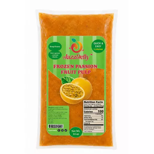 JazzDelly - Passion Fruit Pulp - 14 oz (397 g) - 12 units