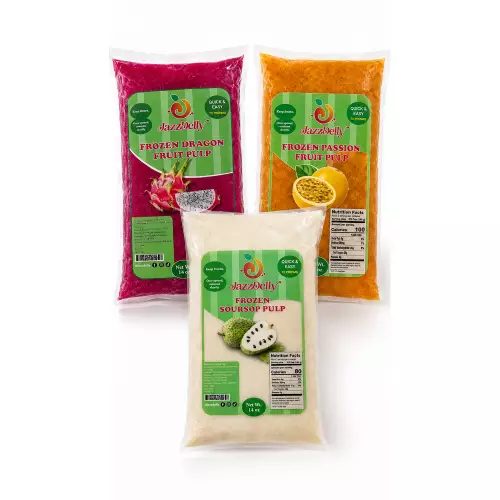 JazzDelly - Soursop Pulp - 14 oz (397 g) - 12 units