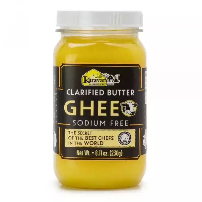 Karavansay Alimentos Naturales | Butter Ghee | Original | Plastic Jar  8.11 Oz E.