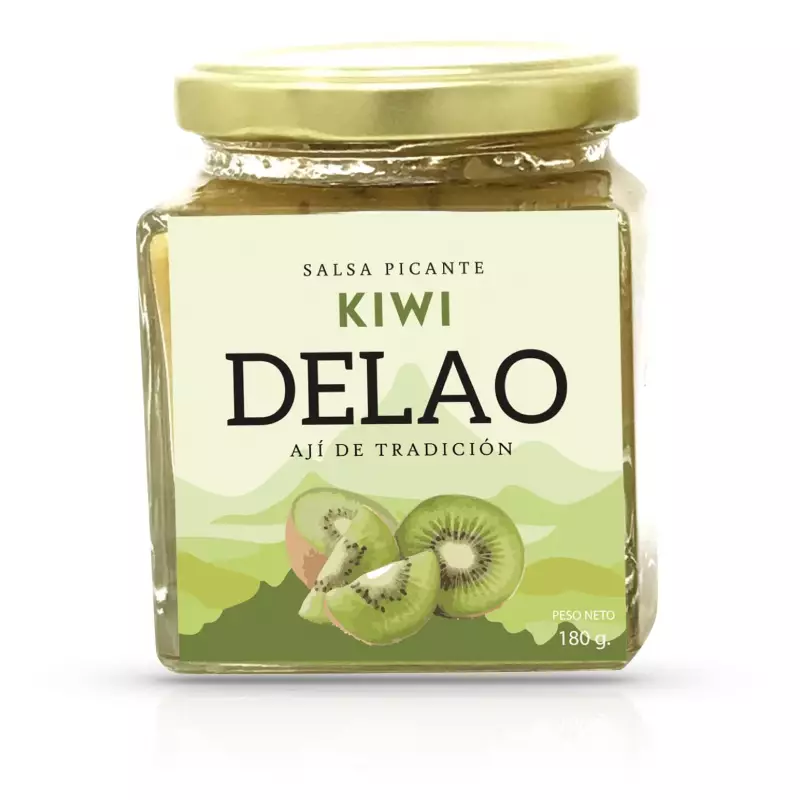 Kiwi Spicy sauce/ Vegan / Natural / Recycle / 7 oz 1