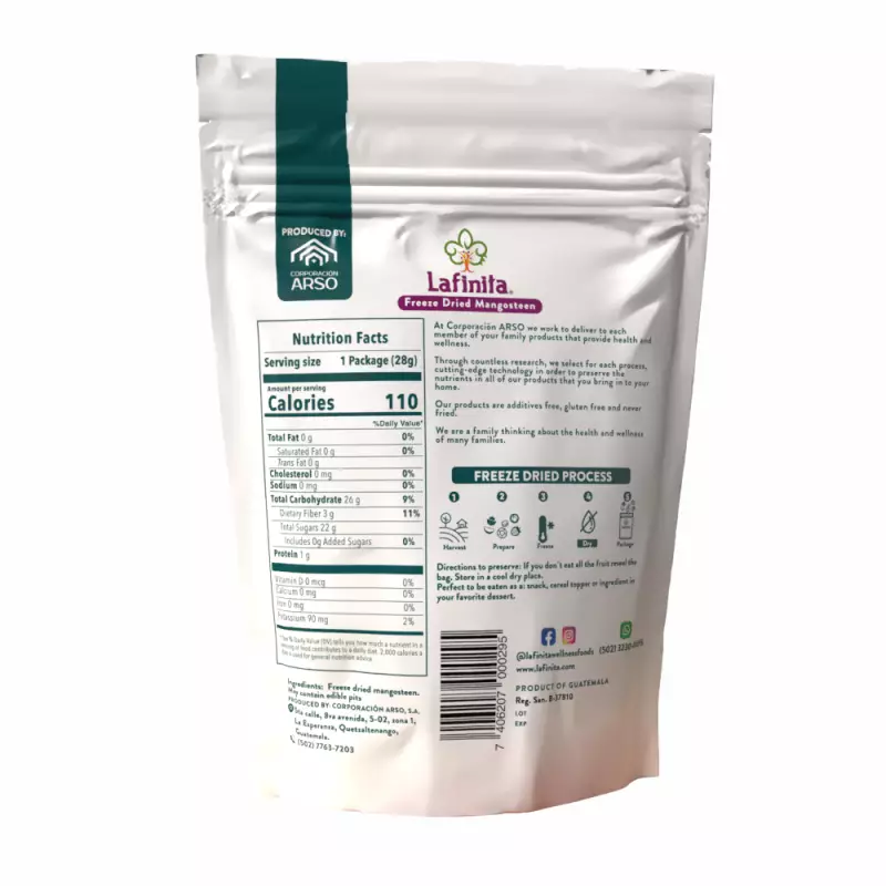 Lafinita | Freeze dried Mangosteen | 1 oz