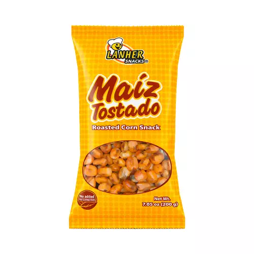 Lahner Snacks Roasted Corn Snack- 7.05 oz - Vegan - No Sugar Added E