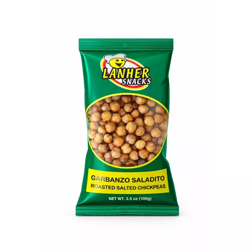 Lahner Snacks Roasted Salted Chickpeas - 3.5 oz - Vegan - No Sugar Added E