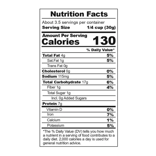 Lahner Snacks Roasted Salted Chickpeas - 3.5 oz - Vegan - No Sugar Added E