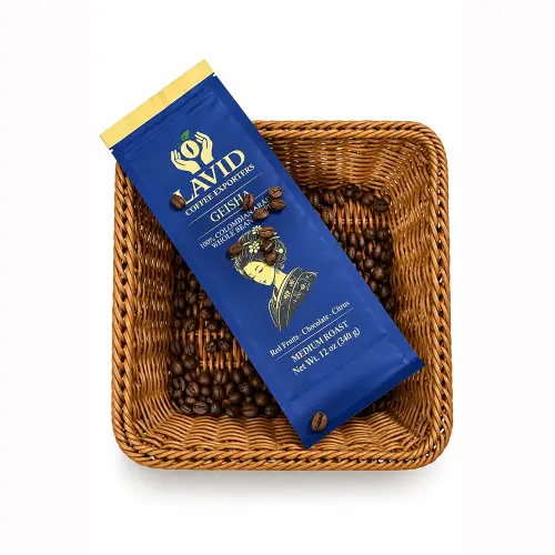 LAVID COFFEE 12 oz, - GEISHA , Medium Roast. Whole Bean