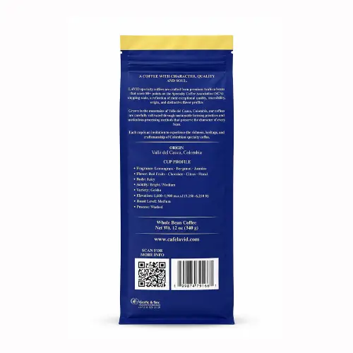 LAVID COFFEE 12 oz, - GEISHA , Medium Roast. Whole Bean