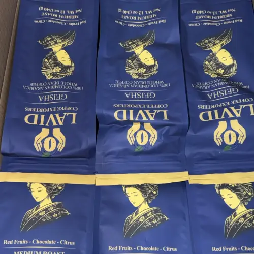 LAVID COFFEE 12 oz, - GEISHA , Medium Roast. Whole Bean