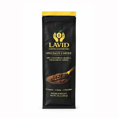 LAVID COFFEE. 16 oz. - Specialty Coffee, Medium Roast. Whole Bean