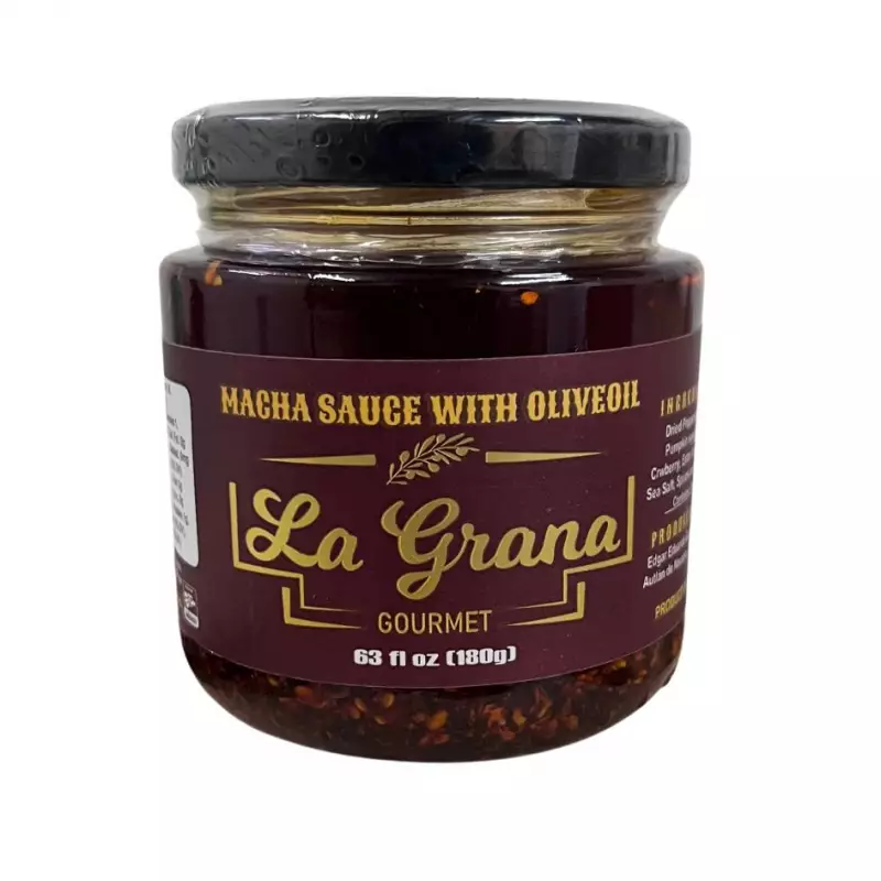 Macha Sauce with Olive Oil - 6.09 oz - No Artificial Flavors or Colors - Without Preservatives
