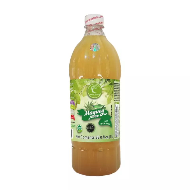 MAGUEY JUICE WITH ALOE VERA  - 33.8 ONZ  - PRODUCT 100% PURE MAGUEY