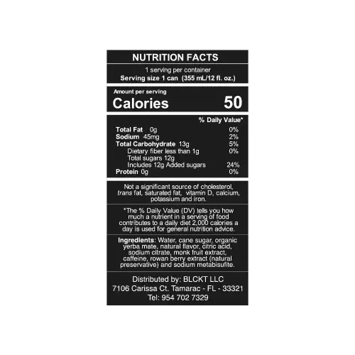 Matevibe-Natural Energy Drink-Green Mint-12 OZ-YERBA MATE-LEMON MINT-Low Sugar-Vegan-Focus E