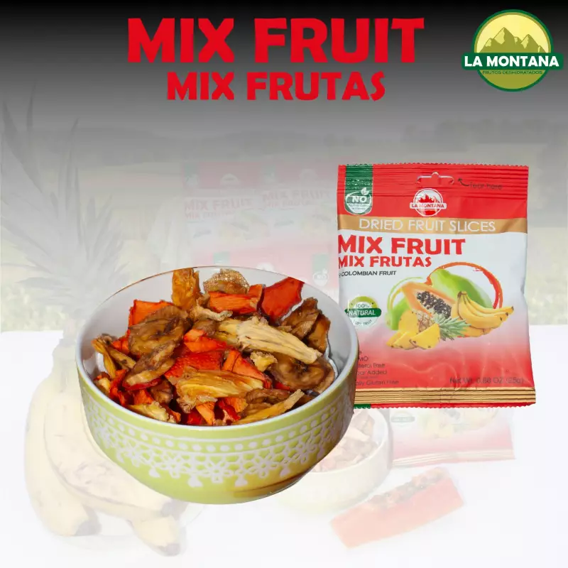 Mix Fruit dried snacks - 0.88 oz - 100% fruit natural - No sugar addied - Gluten Free