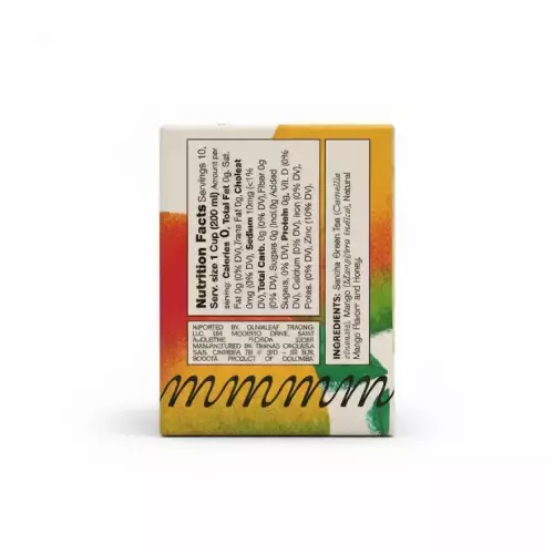 Momentum Tea | Sencha Green Tea, Mango and Honey | 1.1 Oz E