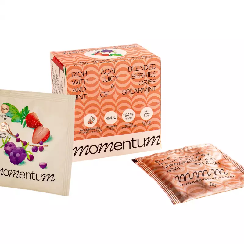 Momentum Tea | Spearmint, Blackberry, Strawberry and Acai Infusion | 1.1 Oz