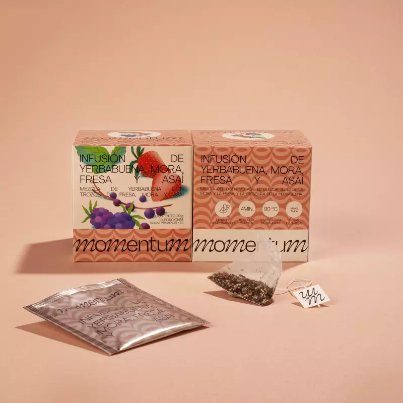 Momentum Tea | Spearmint, Blackberry, Strawberry and Acai Infusion | 1.1 Oz