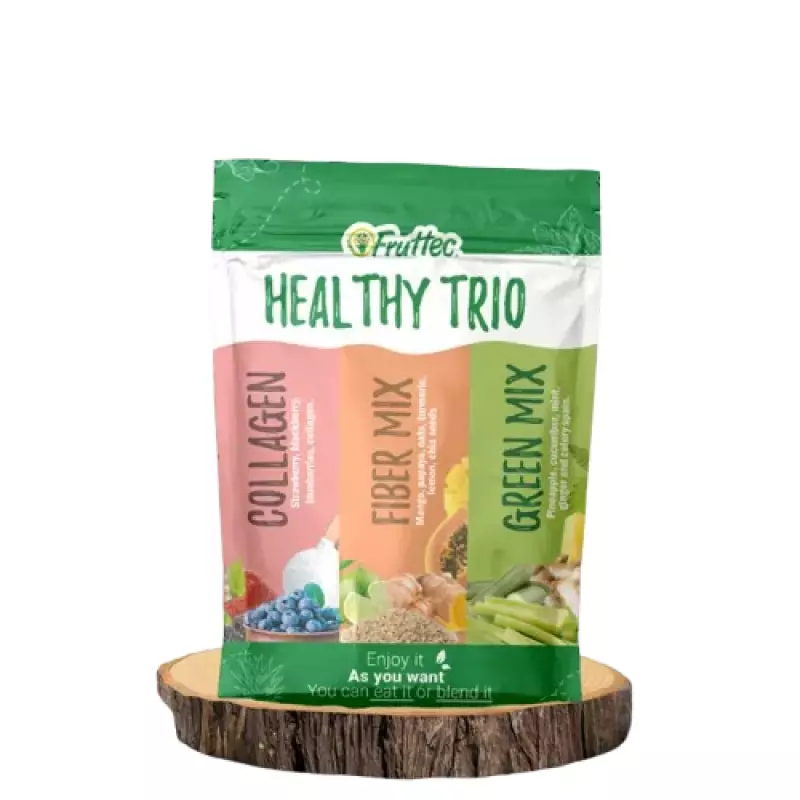 Natural Trio Pulp / Vital Mix/ Vibe Mix/Green Mix / 100% Natural / Six Pack 26.46 Oz E