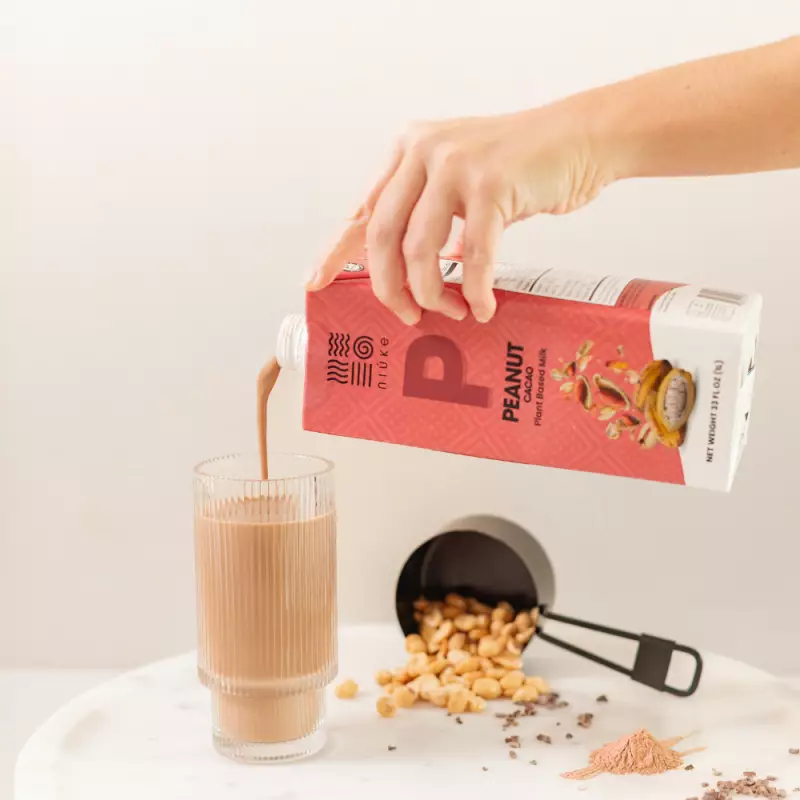Niuke | Peanut Cacao Plant Based Milk | 33 Fl Oz