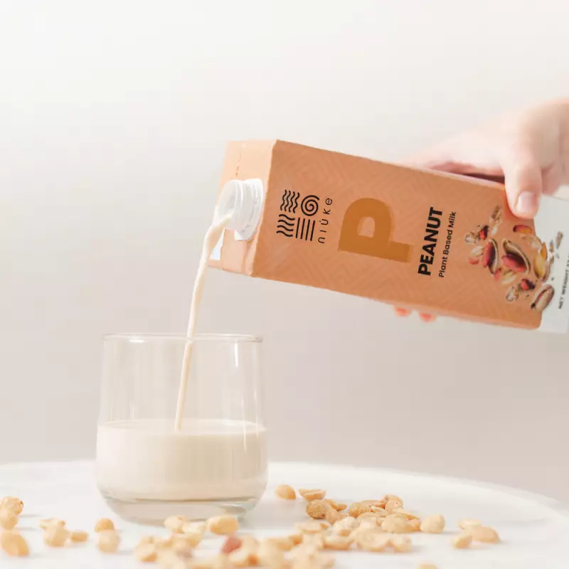 Niuke | Peanut Plant Based Milk | 33 Fl Oz