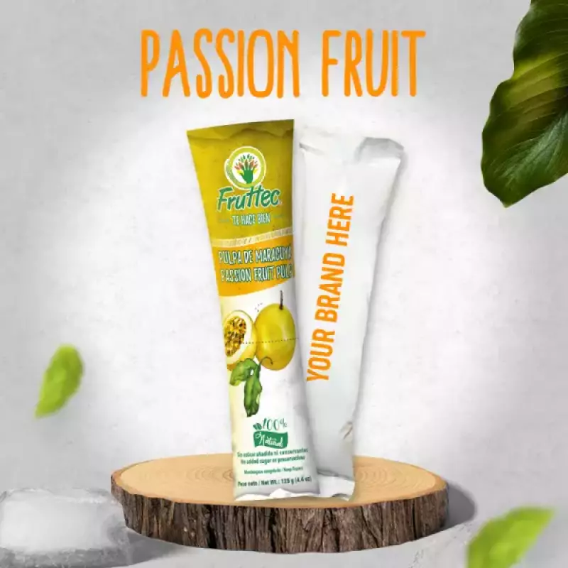 Passion Fruit Pulp/100% Natural/Chemical-free and Additive-free/Effortless Preparation/4.4 Oz Unit E