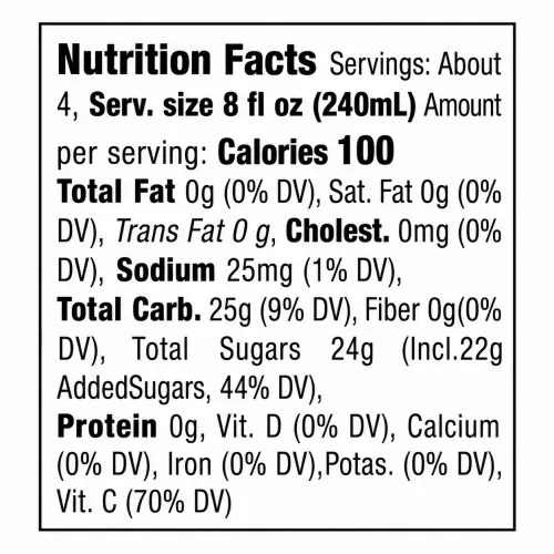 Pil - Peach Nectar - 33,8 fl oz - 18% contains juice - High in vitamin C
