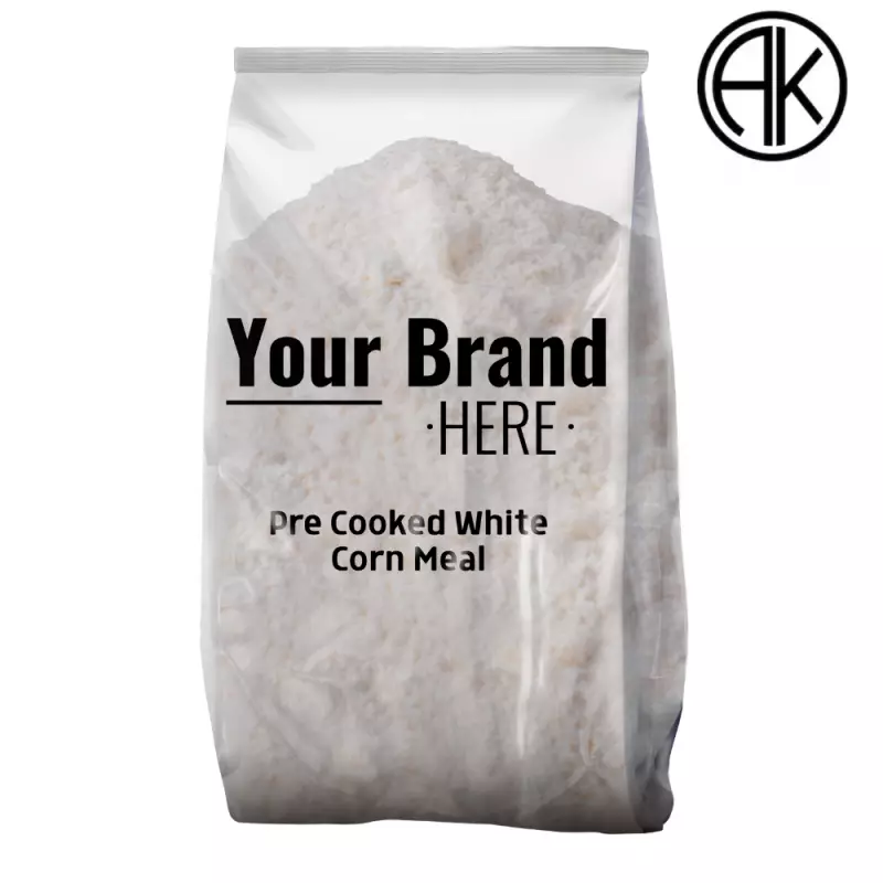 Pre cooked white corn meal 17.63 oz Gluten free - 100% corn