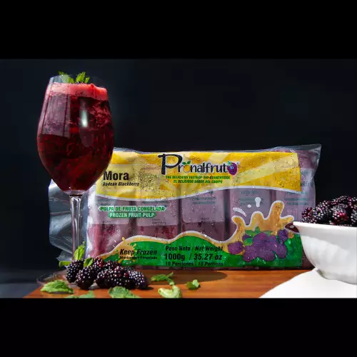 Pronalfrut-Blackberry Frozen Fruit Pulp - 35 oz (1.000gr) E. - 10 pillows x 100 g