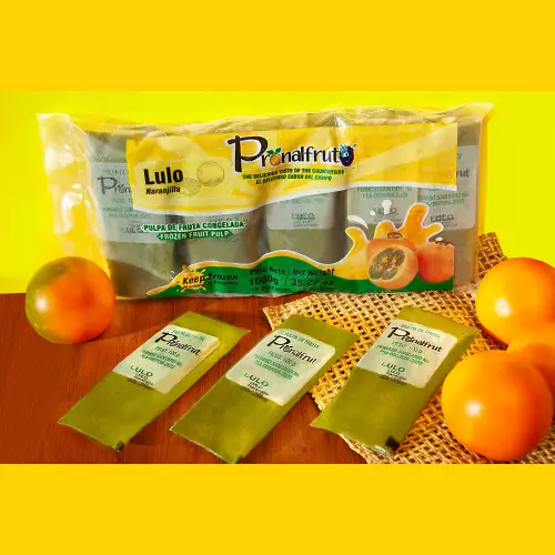 Pronalfrut-Lulo Frozen Fruit Pulp - 35 oz (1.000gr) E. - 10 pillows x 100 g