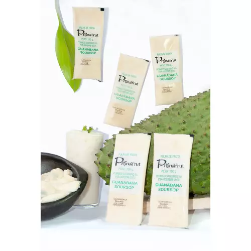 Pronalfrut-Soursop Frozen Fruit Pulp - 35 oz (1.000gr) E. - 10 pillows x 100 g