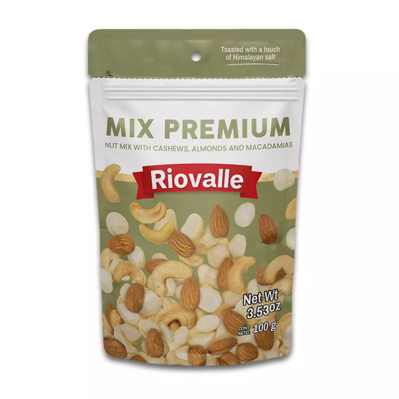 Riovalle | Premium Nut Mix with Cashews, Almonds and Macadamias | 3.5 oz