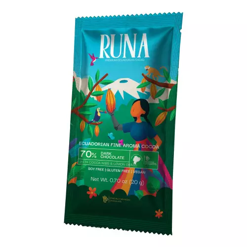 Runa Premium Organic Ecuadorian Cocoa Miniatures | Different flavors | Six Pack Bars | 4,23 oz E