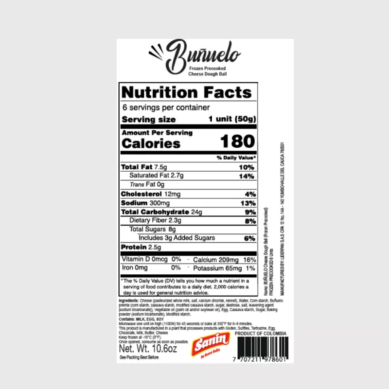 Sanin | Frozen Buñuelo | 114,28 oz