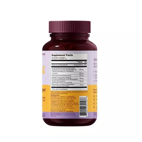 SEASON34-Menopause Mood & Memory Support - 60 Ct - Brain Fog, Focus, Clarity - Doctor-Formulated
