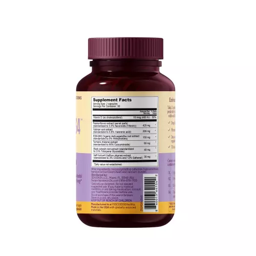 SEASON34-Menopause Sleep Support - 60 Ct - Night Sweats, Restless Sleep, Fatigue - Melatonin-Free