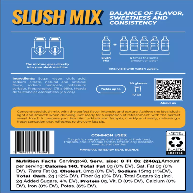 Slushie Mix | Citrus Sunset | 128 fl oz