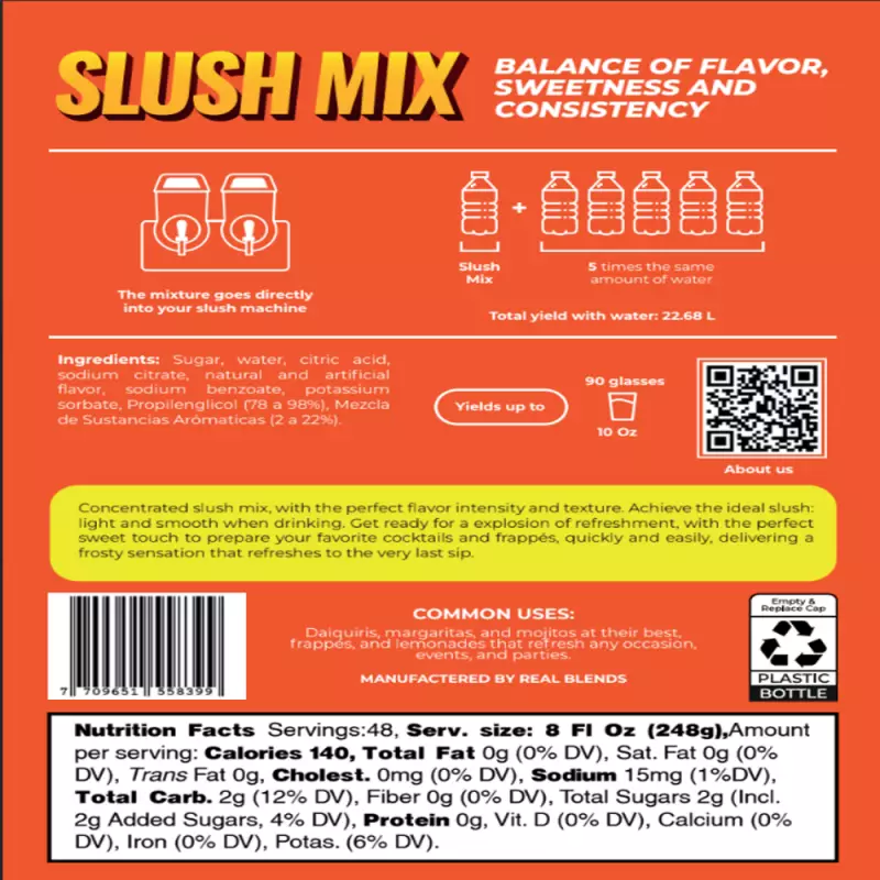 Slushie Mix | Horchata | 128 fl oz