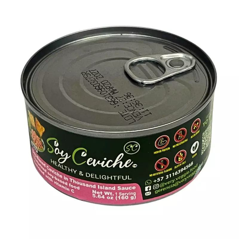 Soy Ceviche | Thousand Island Sauce | 4-Pack (5.64oz) | Vegan, Gluten-Free, High Fiber E