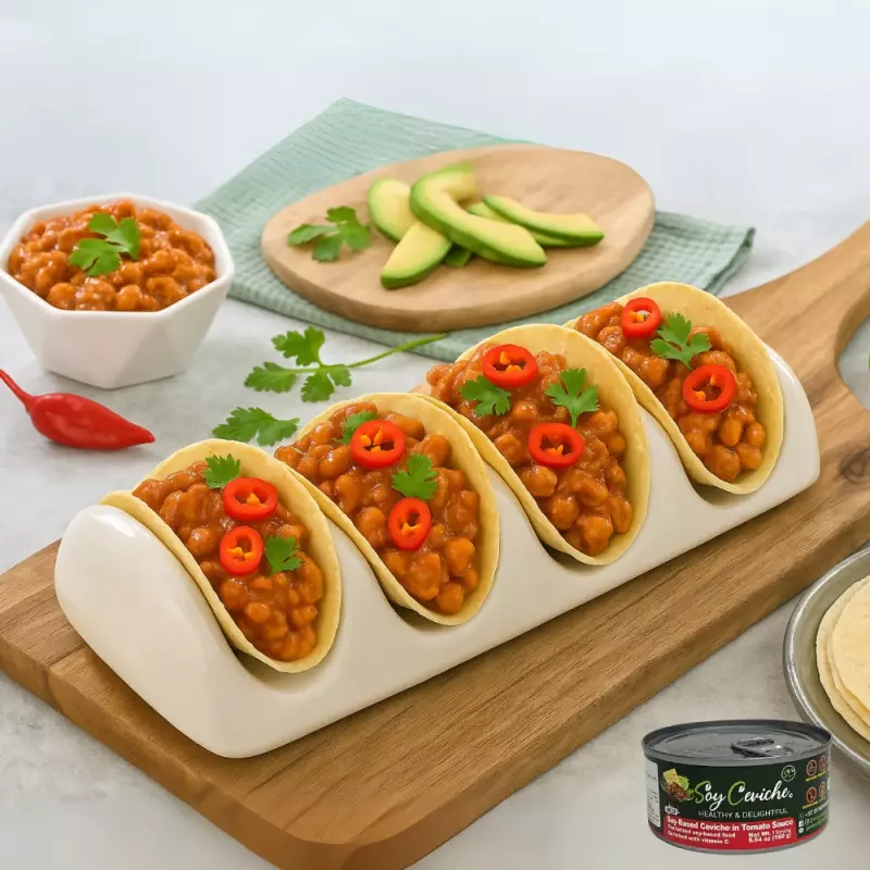 Soy Ceviche | Tomato Sauce | 4-Pack (5.64oz each)|  Plant-Based, Gluten-Free, Ready-to-eat E