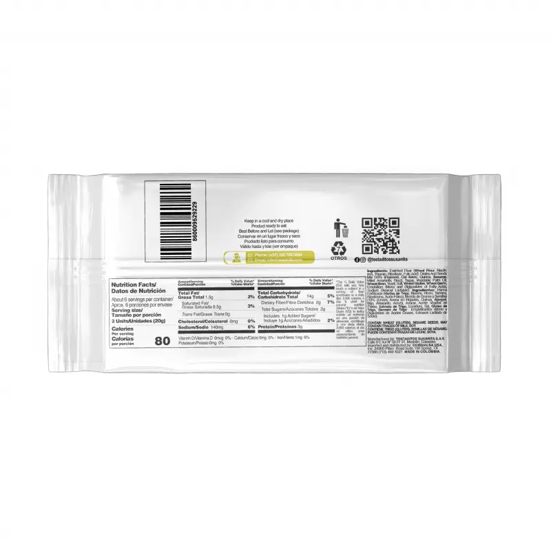 Susanita Multigrain Toast - 4.4 Oz