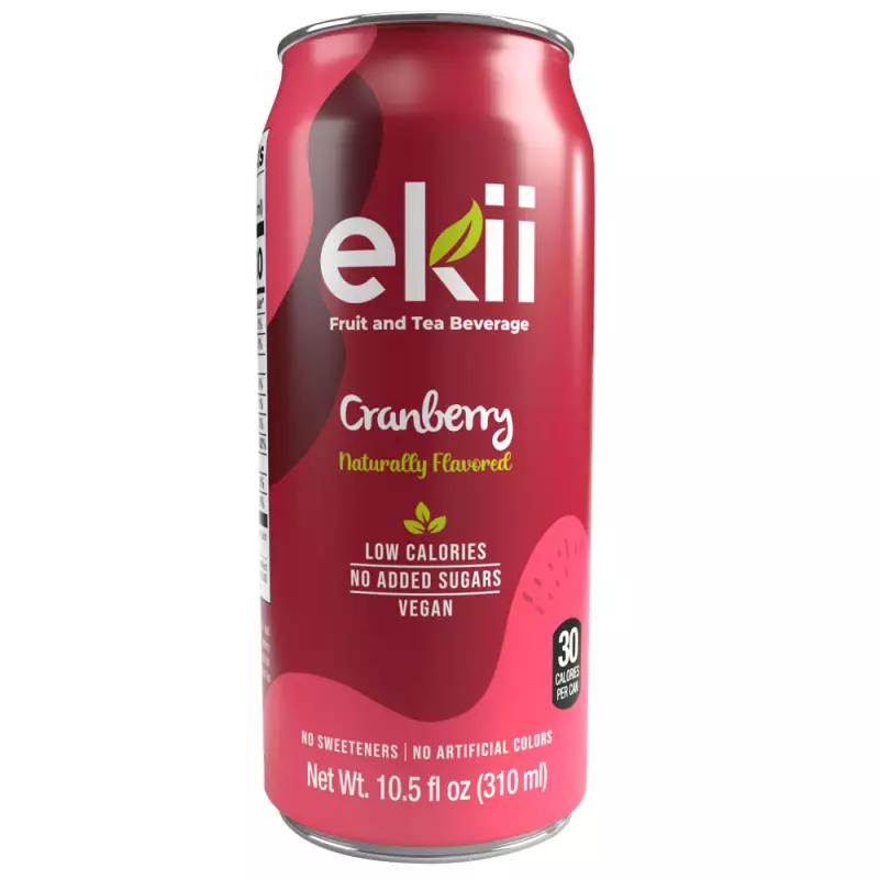 Tea Matcha Beverage/ Cranberry/ Vegan/No Added Sugar/Low Calories/ No Sweeteners/ Bottle/ 10.5fl oz