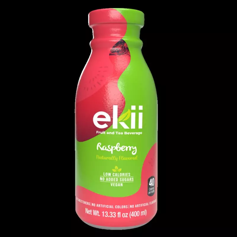 Tea Matcha Beverage/ Raspberry/Vegan/No Added Sugar/Low Calories/No Sweeteners/ Bottle/ 13.5 fl oz