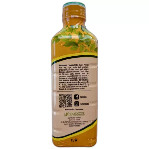Turumba - Passion fruit Juice - 33,8 oz -refrigerated - Ready to drink