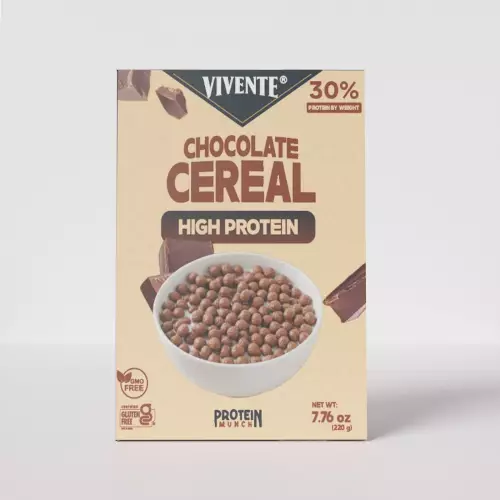 Vivente-30% Chocolate Flavor Protein Breakfast Type Cereal - GMO -  Gluten Free - 7.76 oz